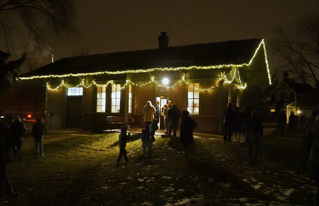 Depot Lighting Ceremony. Dec. 5, 2015. Photo by Emory Anderson.